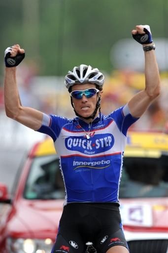 Sylvain Chavanel (Quick Step) retook the yellow jersey with his performance