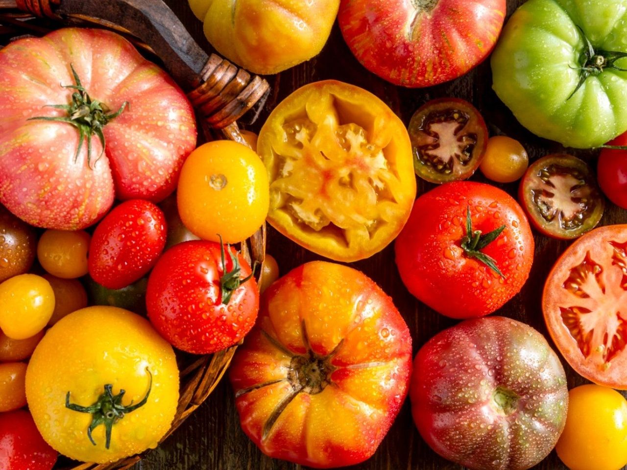 Bowl Of Heirloom Tomato Plants