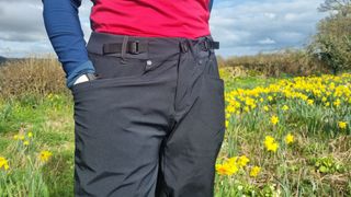 waist view of Rapha Women's Trail Gore-Tex Pants