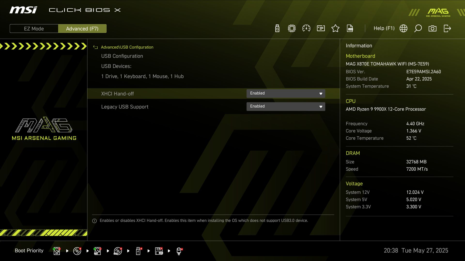 MSI MAG X870E Tomahawk Wifi