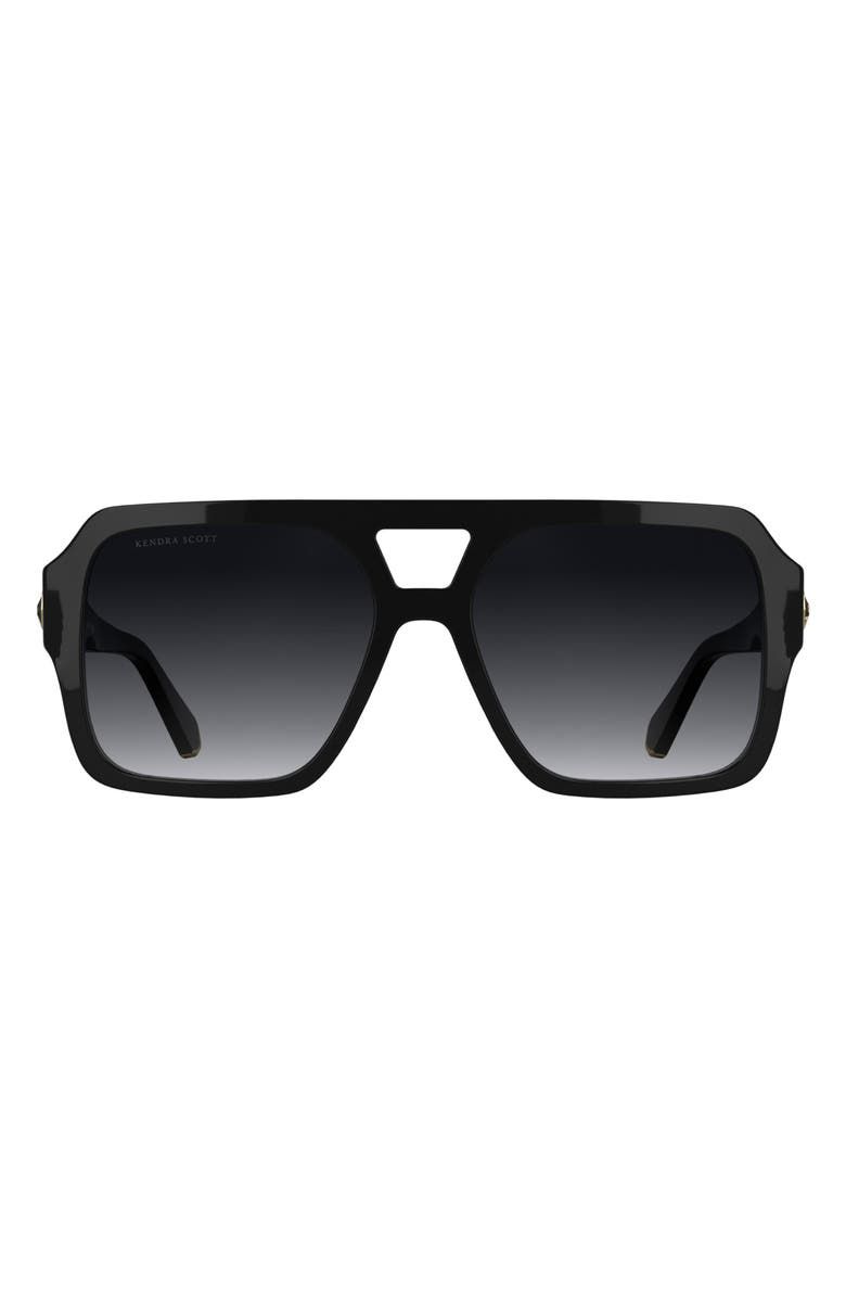 Elisa 57mm Gradient Aviator Sunglasses