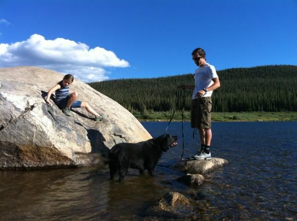 Colby Pearce's preparation for hike-a-biking was a hike with the family, but unfortunately, he forgot to bring his bike to carry along.