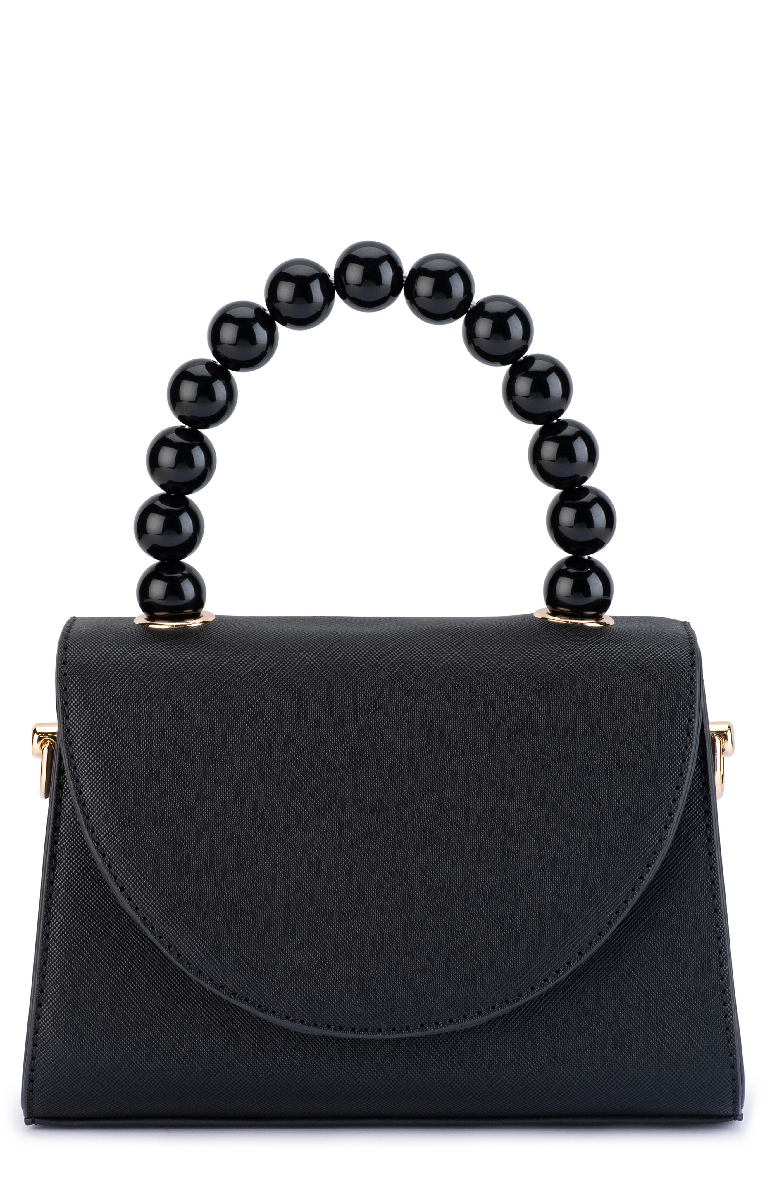 Wendy Acrylic Bead Top Handle Bag