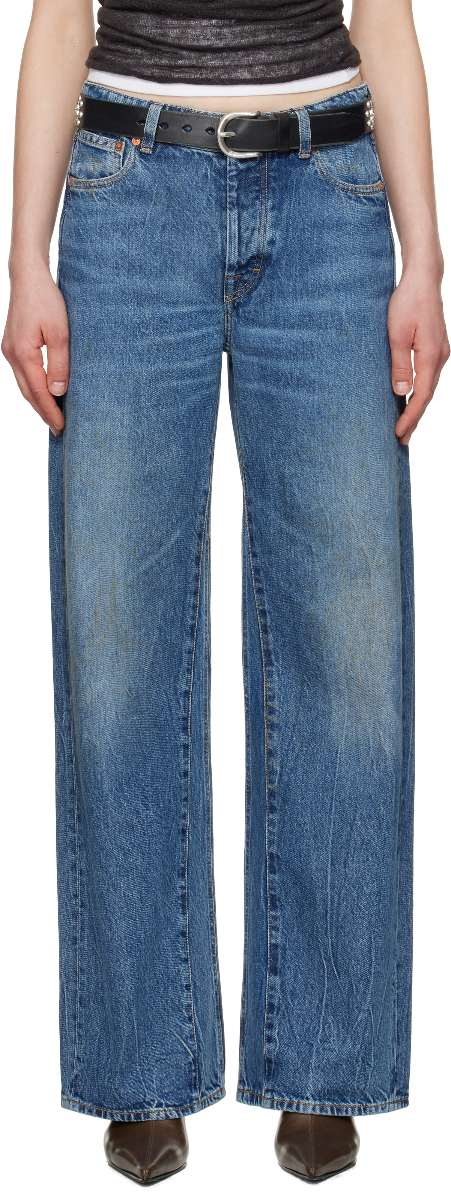 Blue Treble Cut Jeans