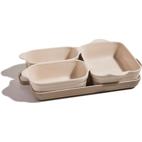 Our Place Bakeware Set | 5-Piece Ceramic Bakeware Collection With Stovetop-To-Oven Griddle Pan | Pfas-Free Non-Toxic Nonstick Pans, Oven Mat &amp;amp; Baking Dishes | Steam