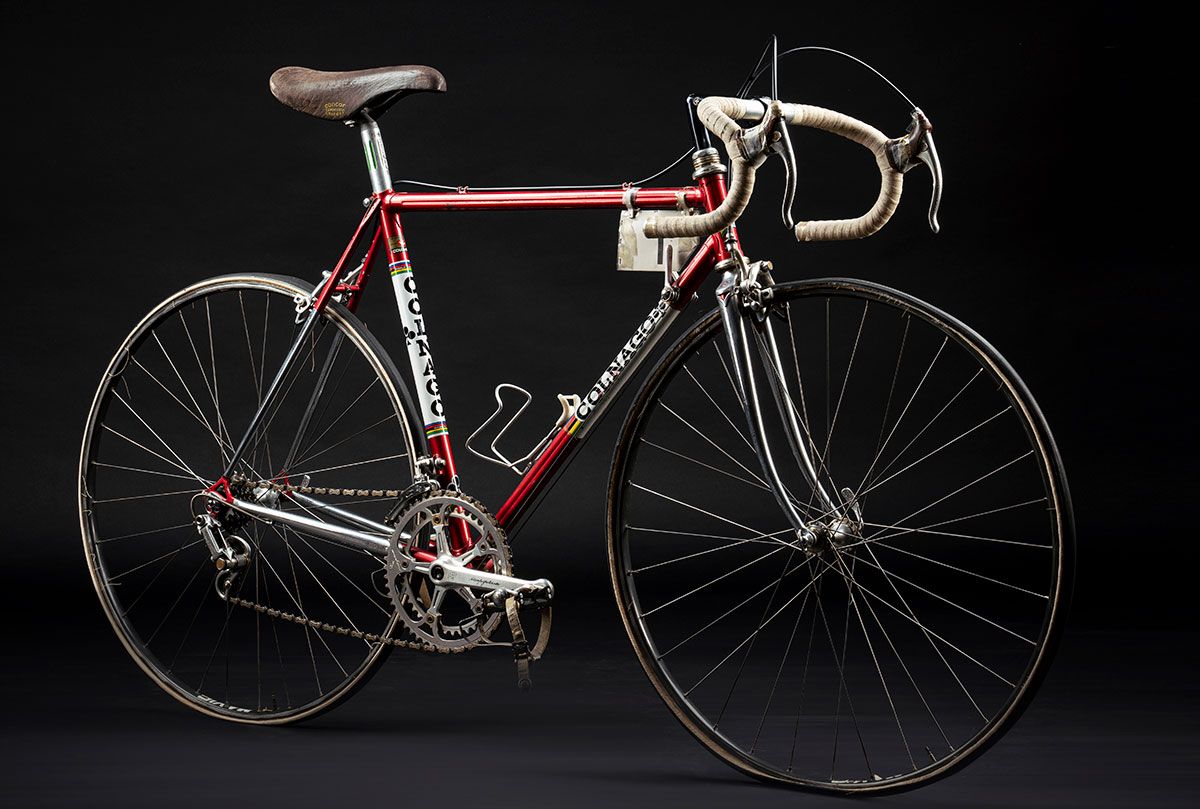 Bikes featured in the Colnago museum, recently opened to the public
