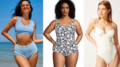Best swimsuits on Amazon: Zaful lands end solid and striped swimwear