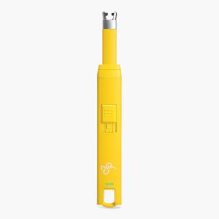 Rechargeable lighter in yellow by brightly