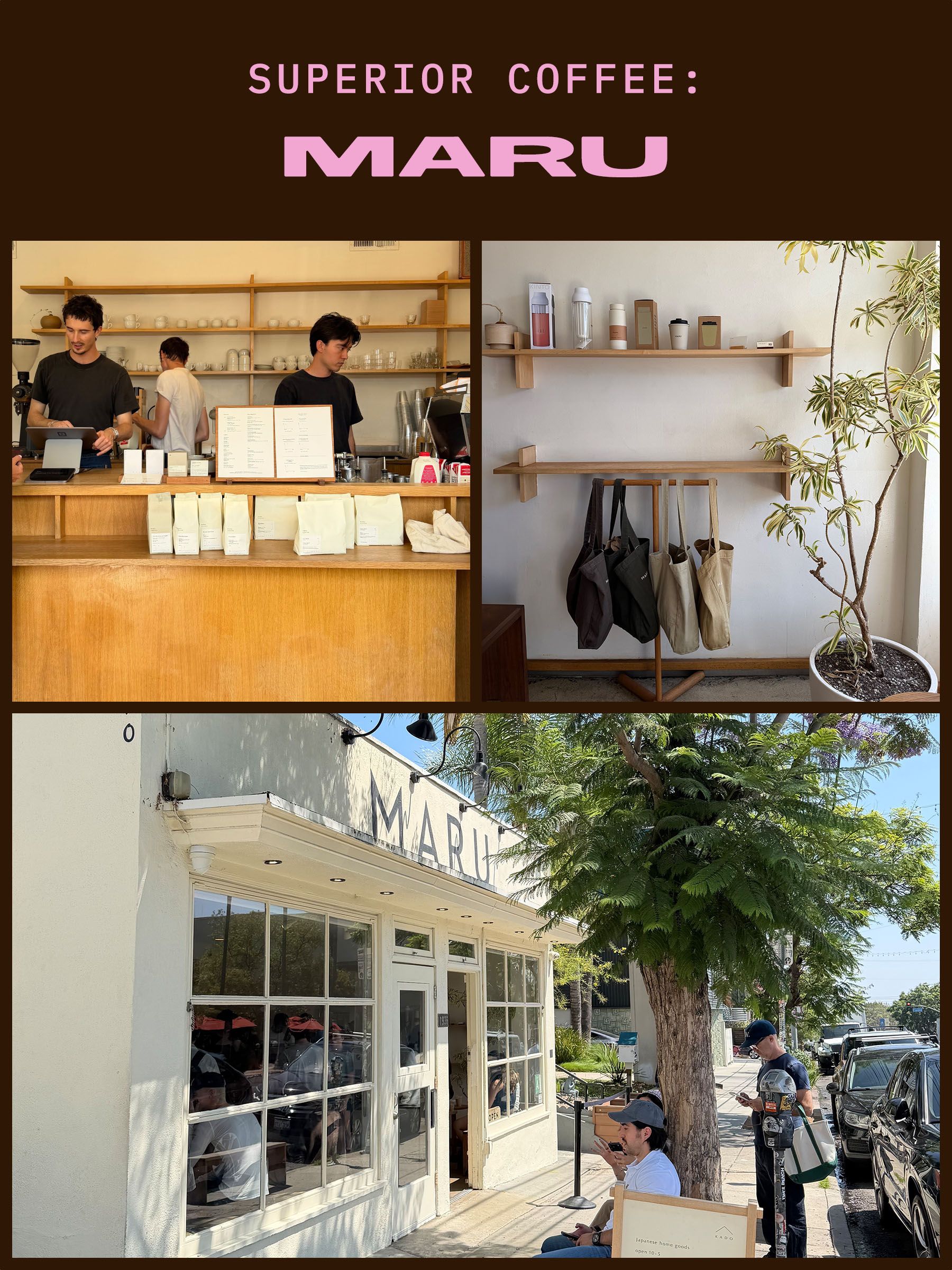 a collage of photos featuring Nicole Richie and Rodarte designers' Kate and Laura Mulleavy's guide to L.A.