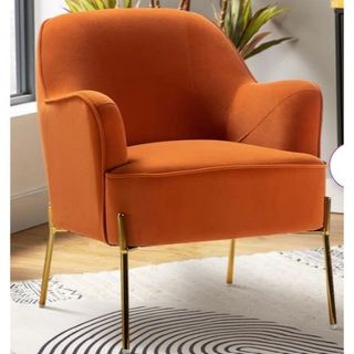 Burnt orange chair