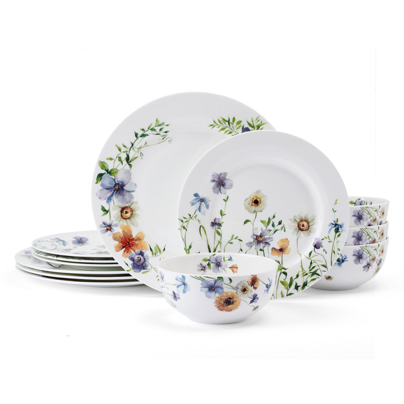 Mikasa Audrina 12-Piece Dinnerware Set, Service for 4 | Wayfair