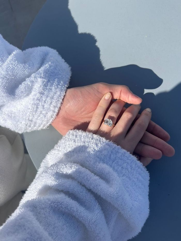 A picture of junior beauty editor, Grace Lindsay's, engagement