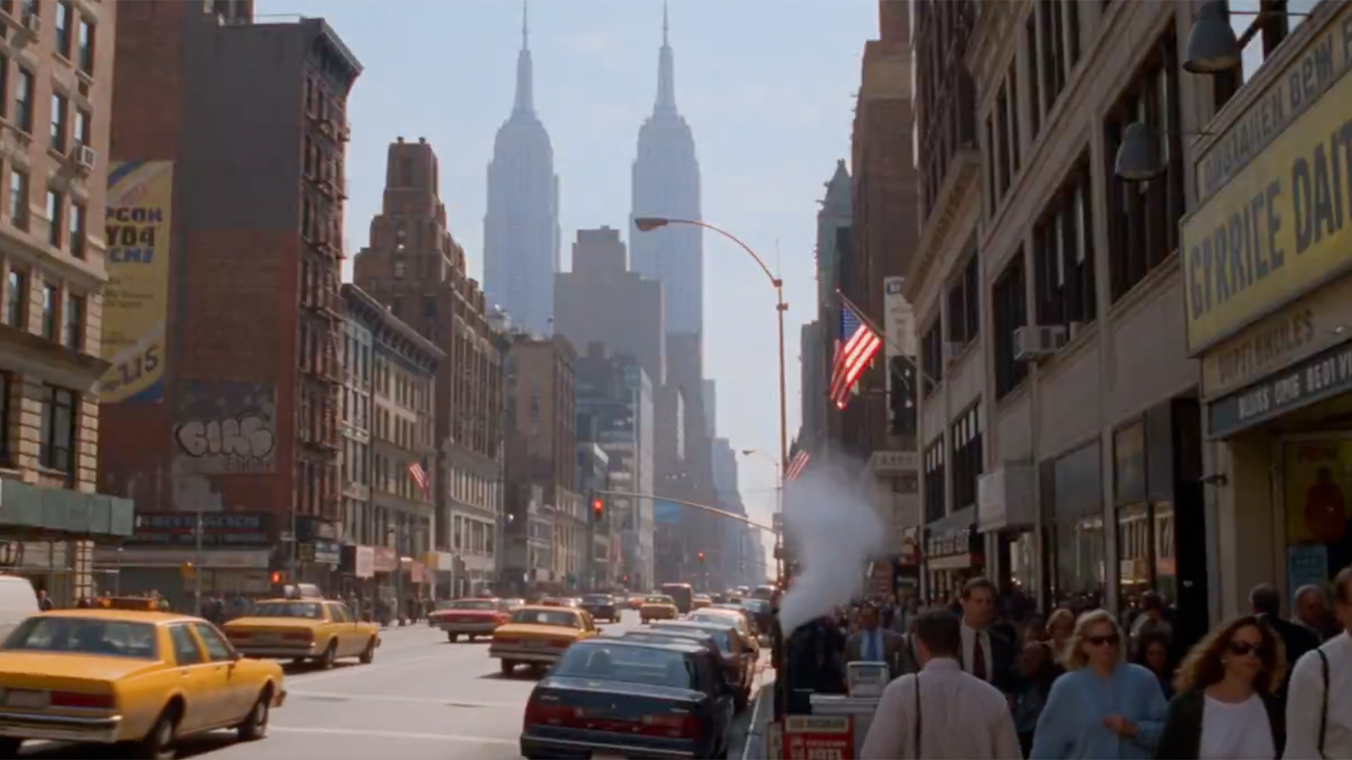AI video of NYC in 1993
