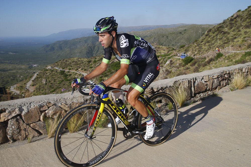 Eduardo Sepulveda (Fortuneo Vital Concept) rides to the stage 4 win at the Tour de San Luis.