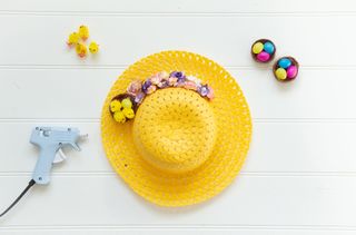 Add a nest of chicks to your easy DIY Easter bonnet