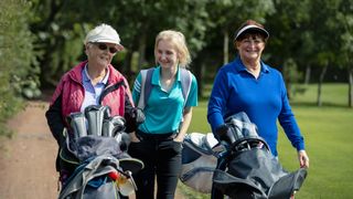 Female golfers of varying ages