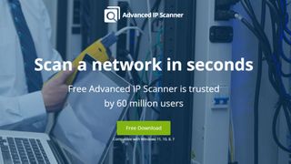 Advanced IP Scanner website screenshot