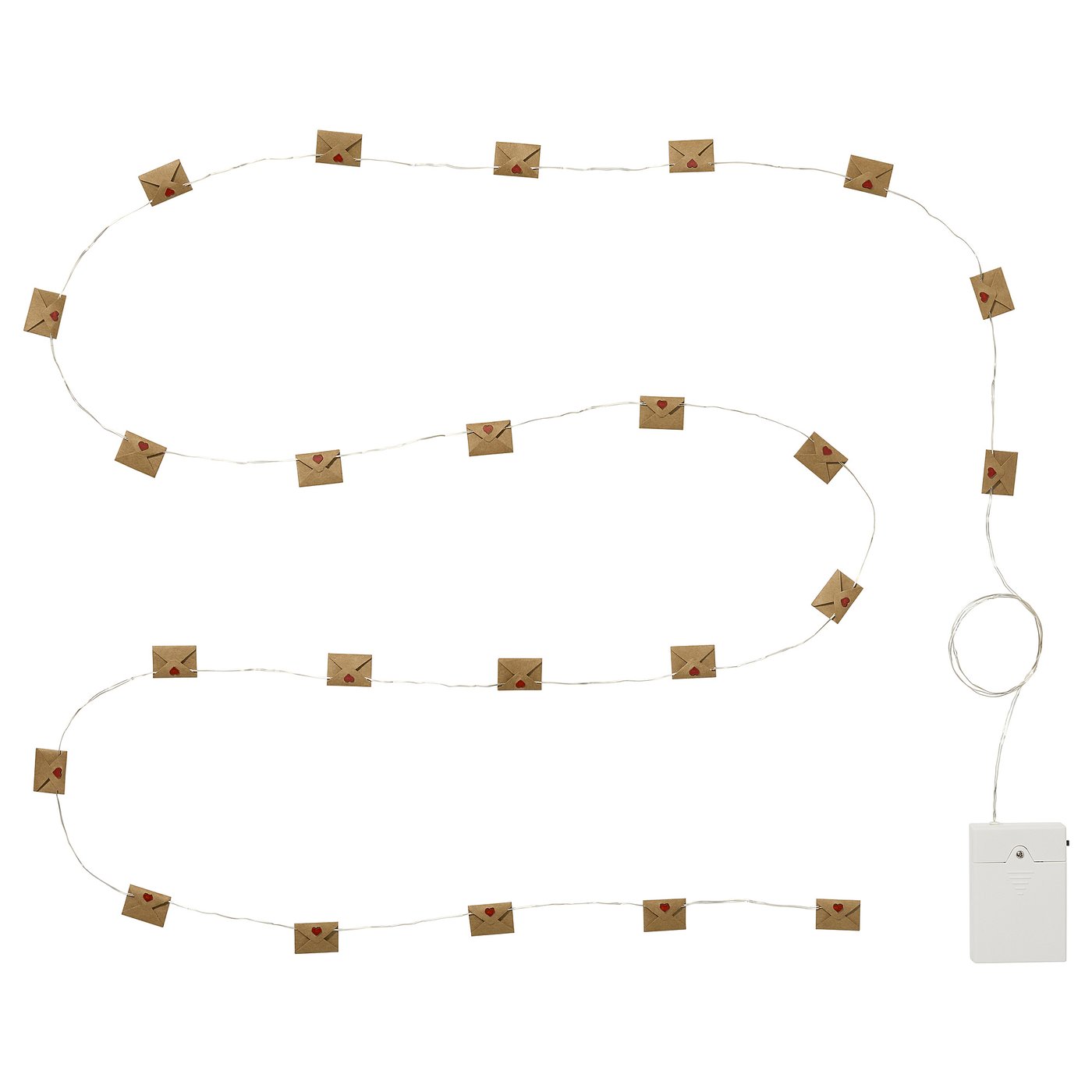 Str&amp;Aring;la Led Lighting Chain - Envelope Battery-Operated/red 2.80 M