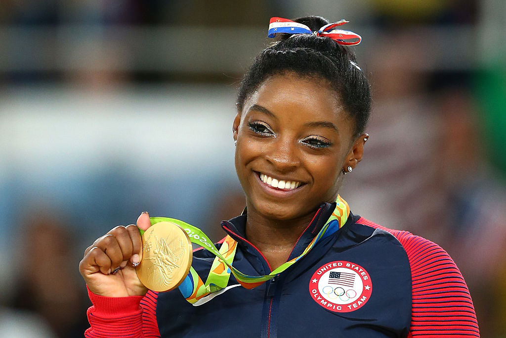 Olympic gymnast Simone Biles.