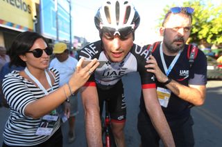 Oliviero Troia (UAE Abu Dhabi) was second on stage 6 of the Vuelta a San Juan