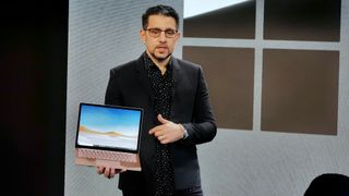 Panos Panay with Surface Laptop 3