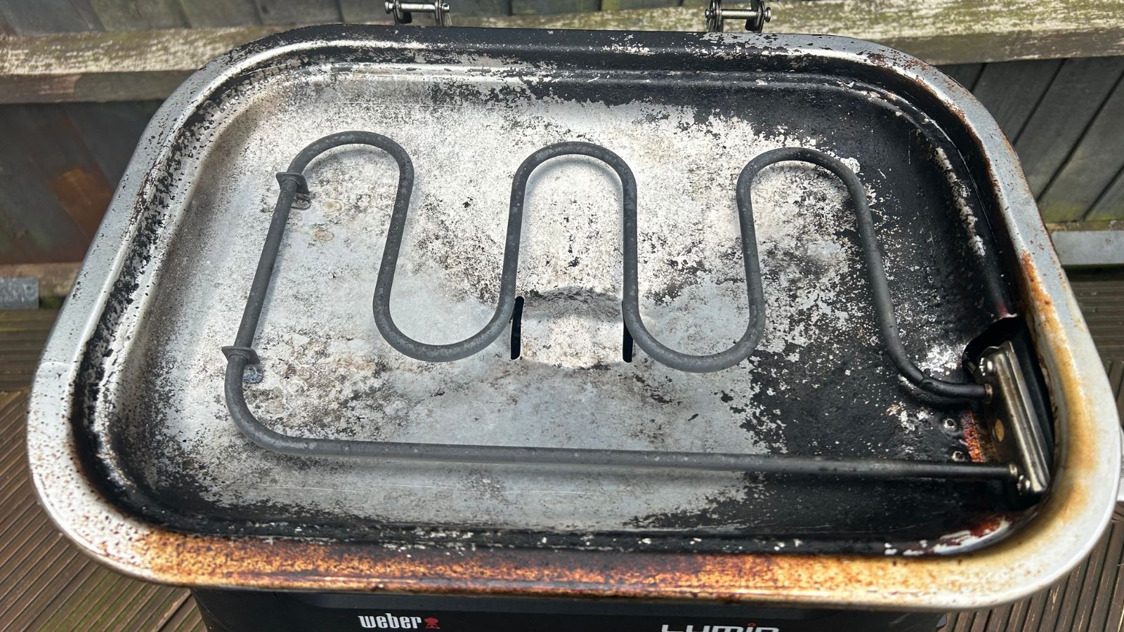 After cleaning the cooking bowl and re attaching the heating element