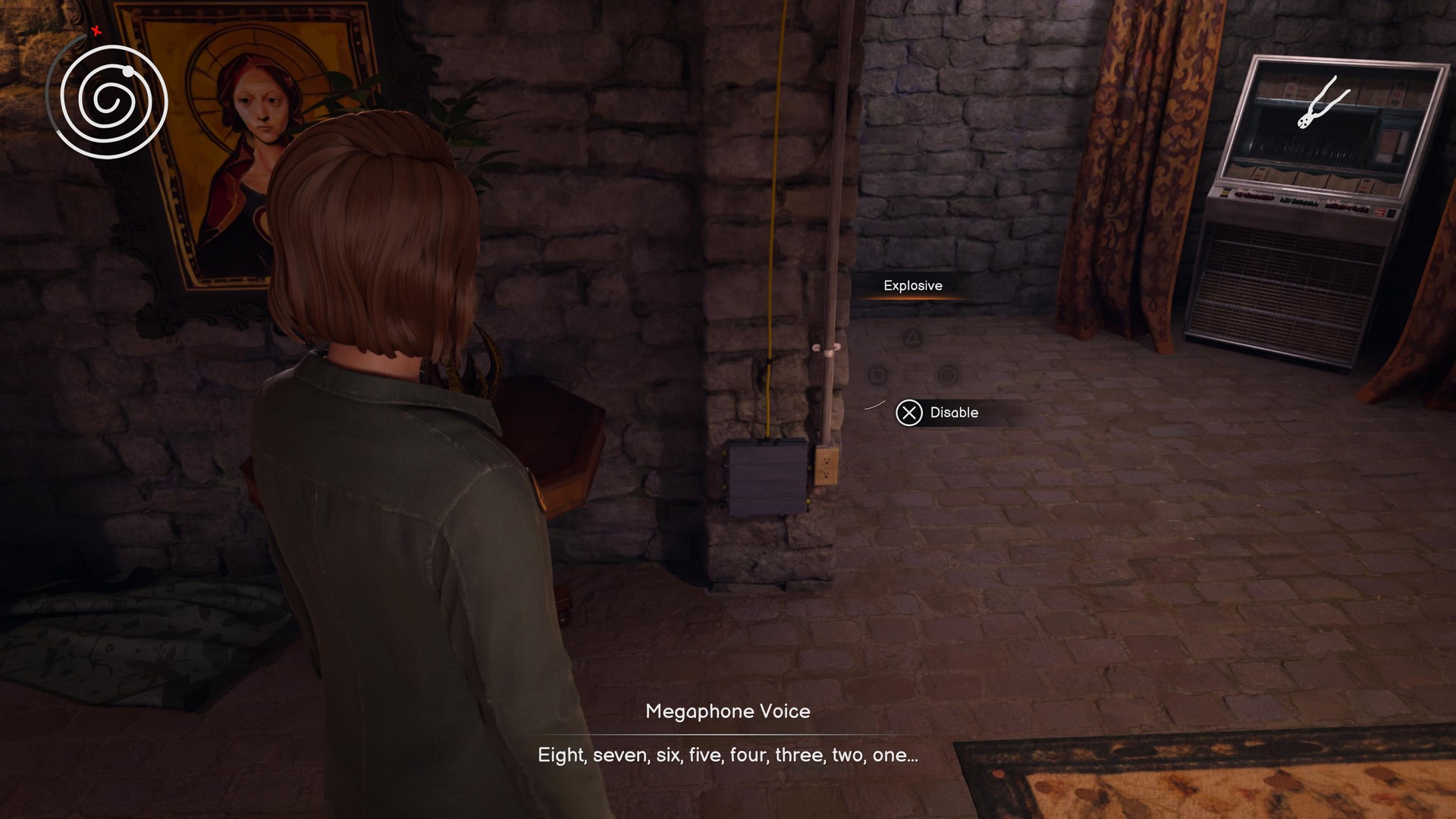 Max searches for demolition charges in a basement in Life is Strange: Reunion as a countdown is audible