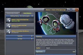 Kerbals, the alien race in Kerbal Space Program, can now launch on missions based on human spaceflights.