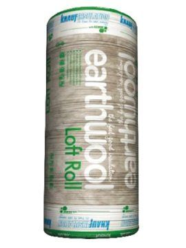 Knauf Insulation Earthwool Loft 100 Millimetre X 13.89 Square Metre Per Roll Pack of 1 Roll