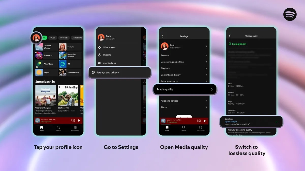 Spotify settings