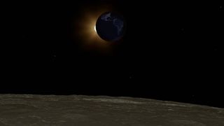 A total lunar eclipse