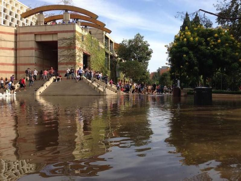 UCLA, Sunset Boulevard flooded after enormous water main break