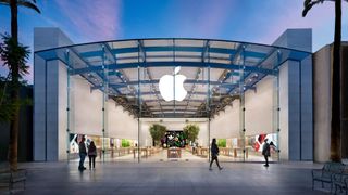 The Apple Store in Santa Monica, California.