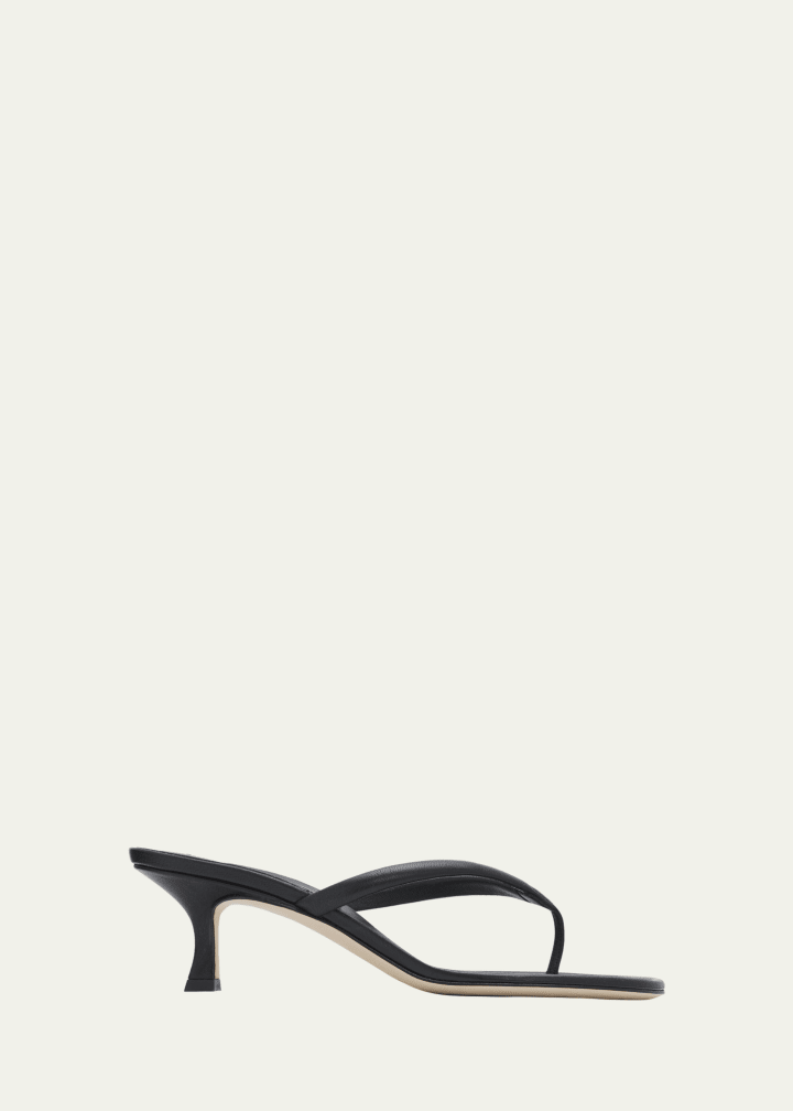 50mm Paterno Leather Thong Sandals