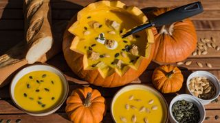 Pumpkin soup is a good source of vitamin A