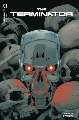 Declan Shalvey's main cover for The Terminator #1.