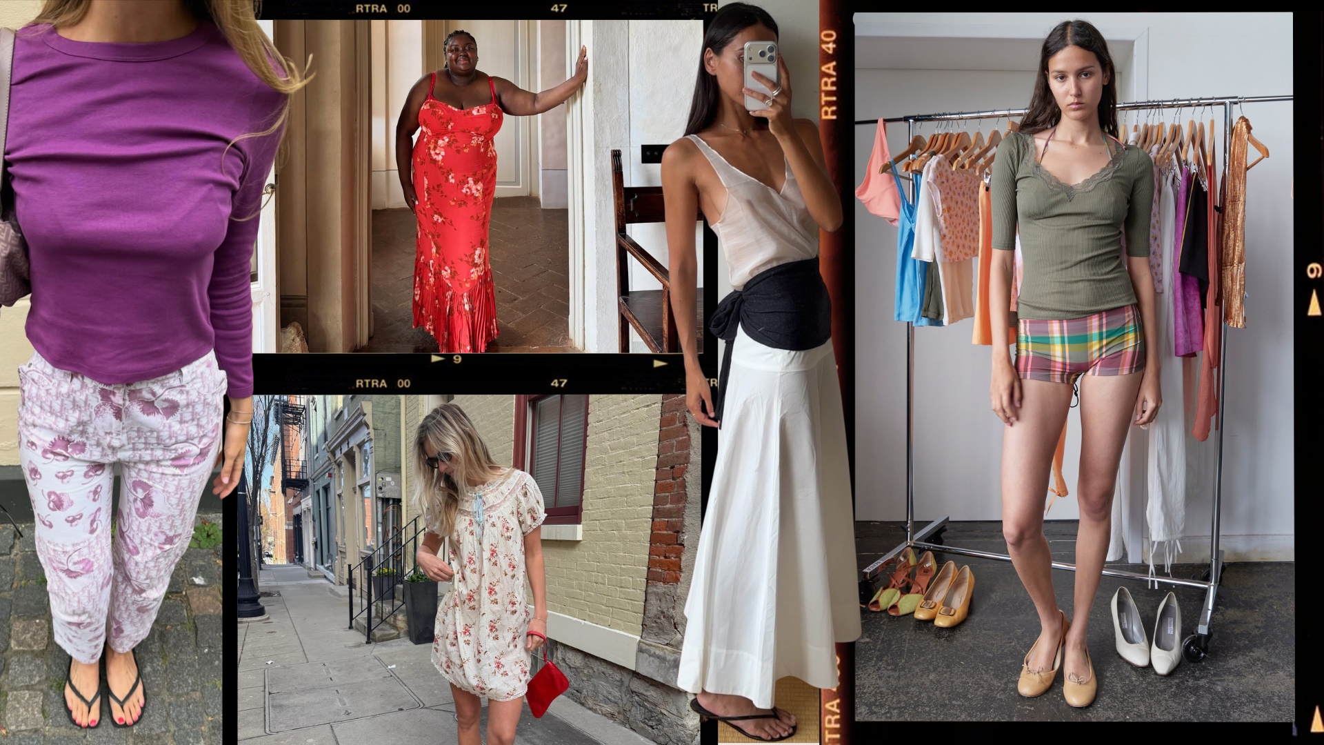 A collage of the best sustainable fashion brands. 