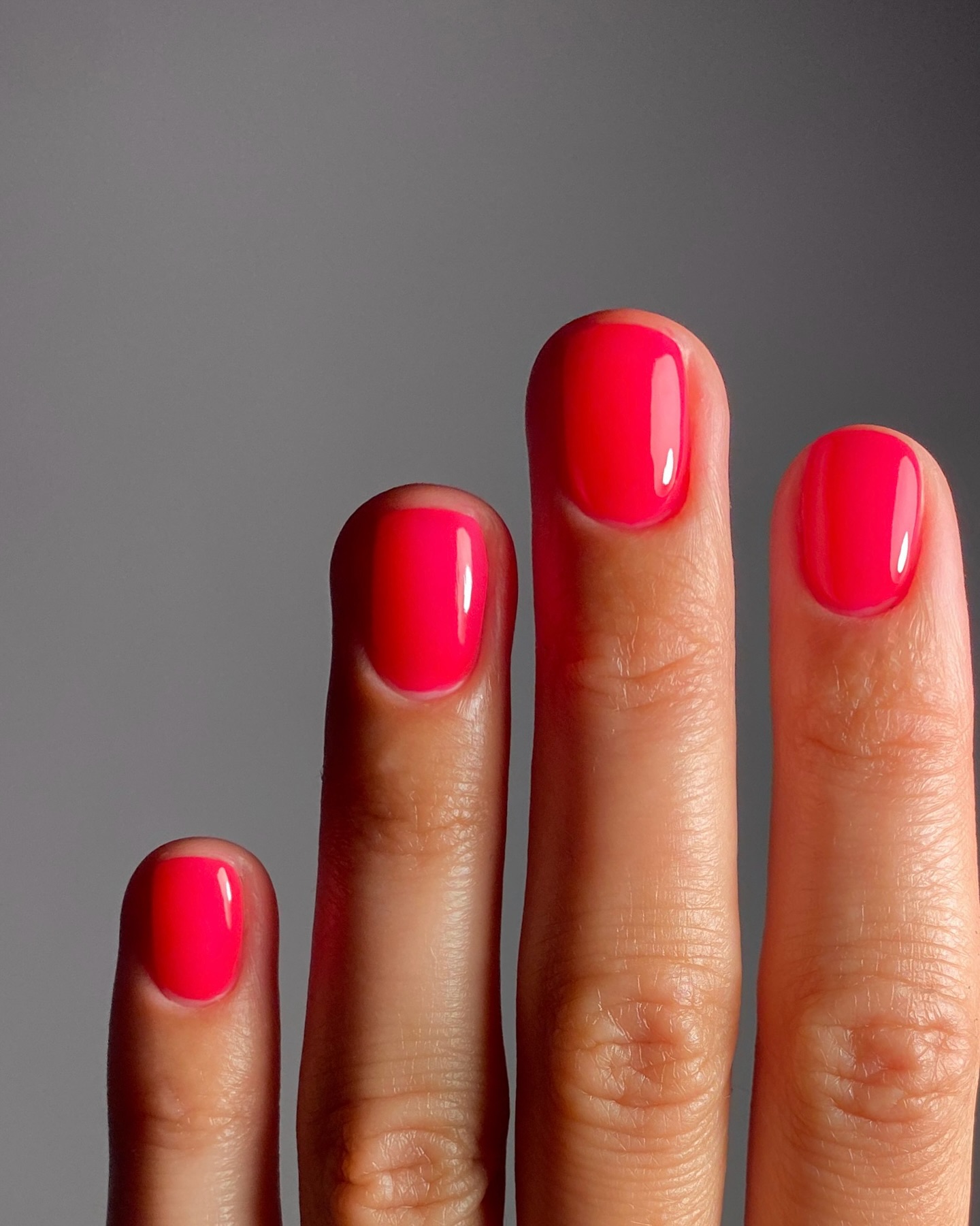 manicurist nail colour in neon pink