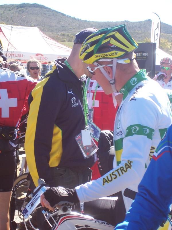 Chris Jongewaard waits for his home race to start.