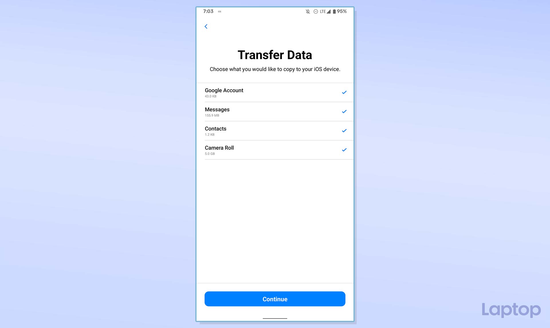 How to move your data from an Android phone to an iPhone