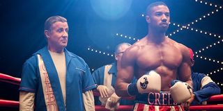Rocky Balboa and Adonis Creed in the ring in Creed II
