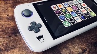 The Ayn Odin retro handheld gaming device