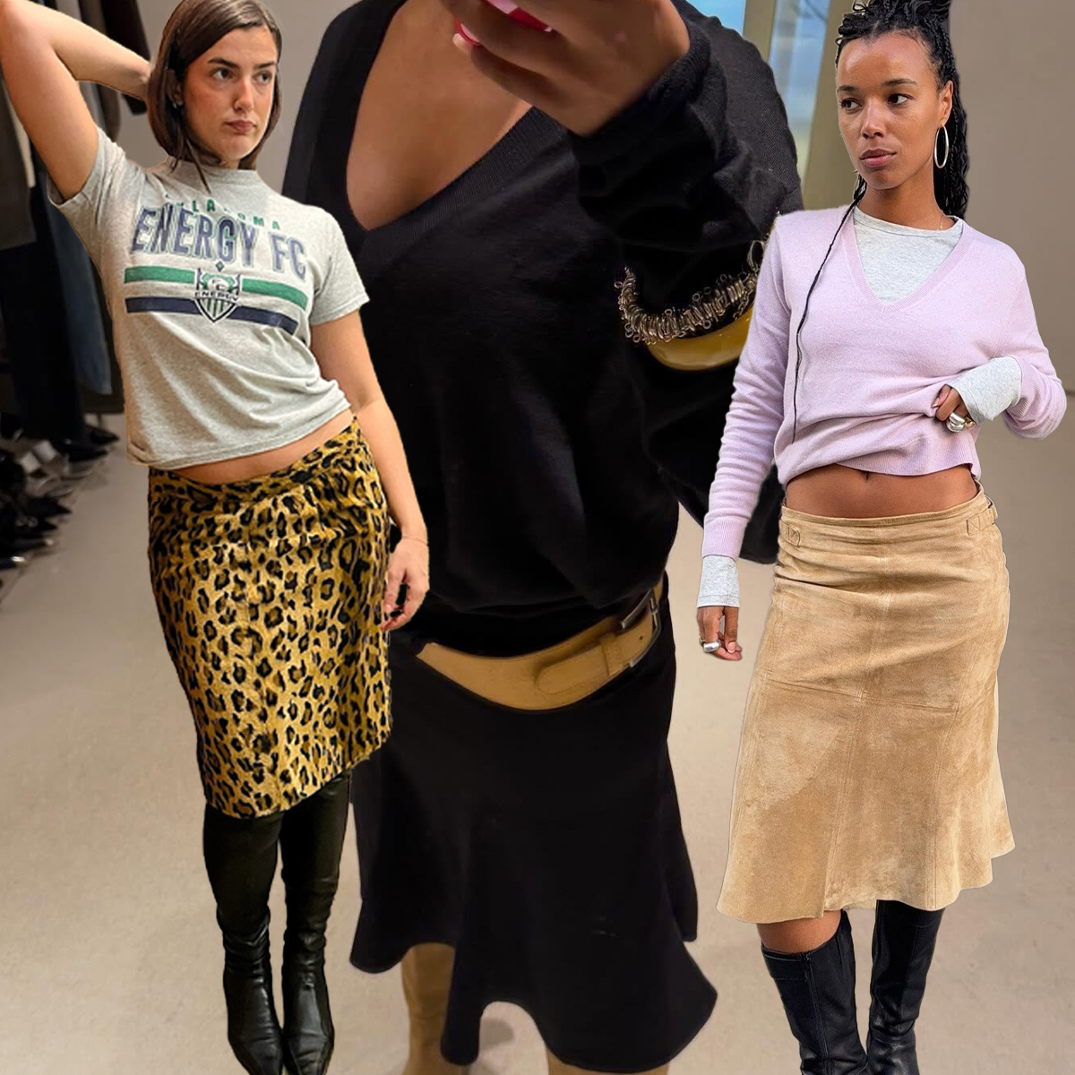 spring boots and skirts outfits 2026