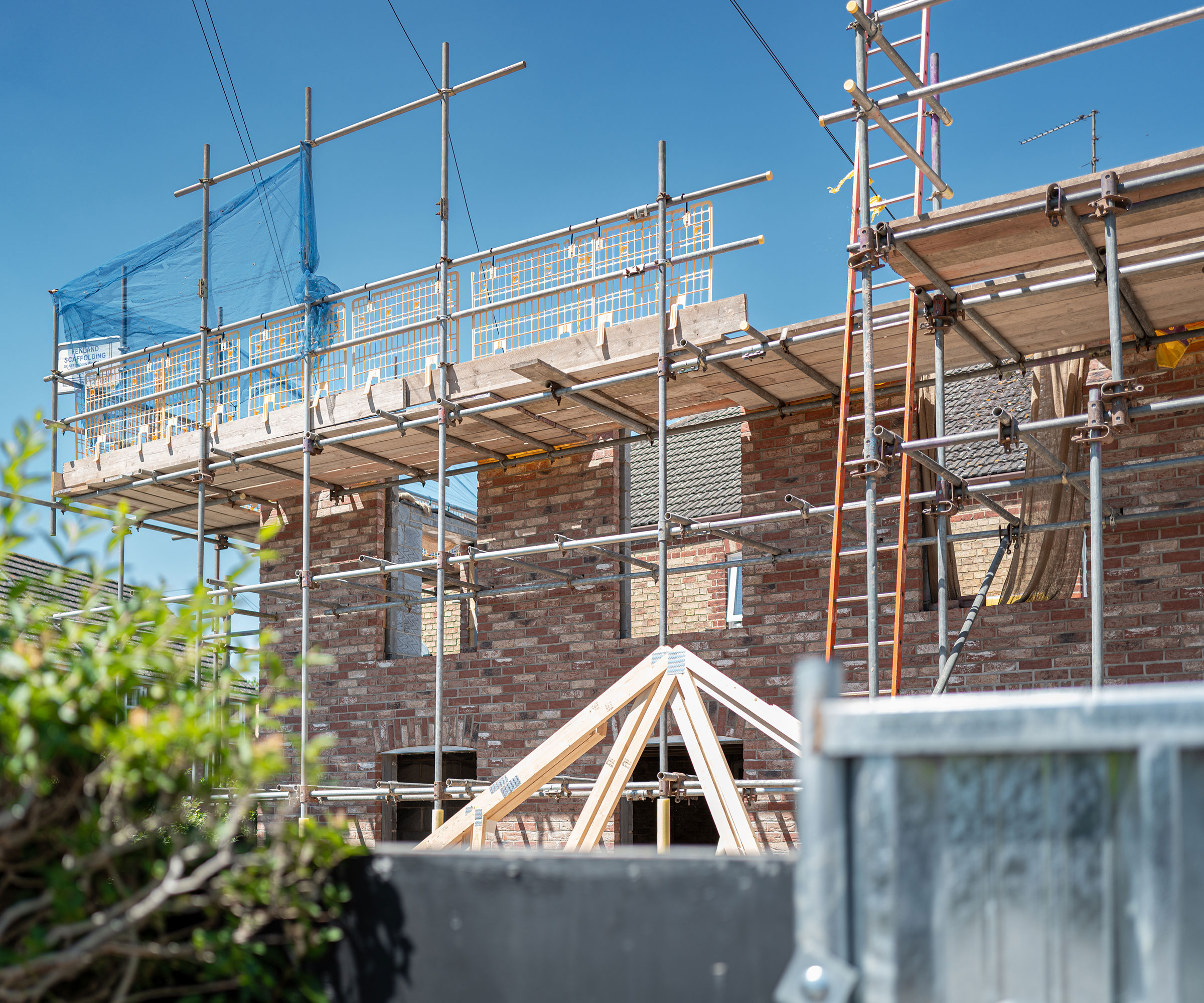 house in process of being constructed