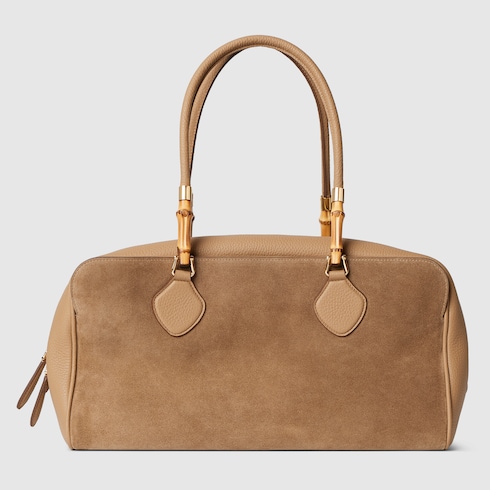 Large Boston Bag With Bamboo