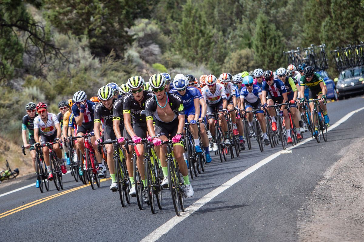 Holowesko setting tempo on one of todays climbs