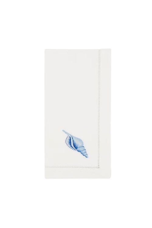 Handmade Seashell Napkins, Set of 6