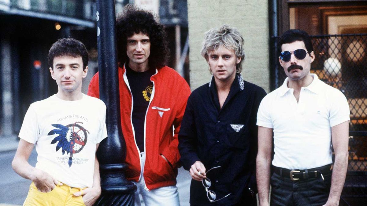 Queen standing in the street in 1981