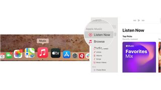 To access your Apple Music Replays on Mac, click on the Music app, select Listen Now under Apple Music at the top left.