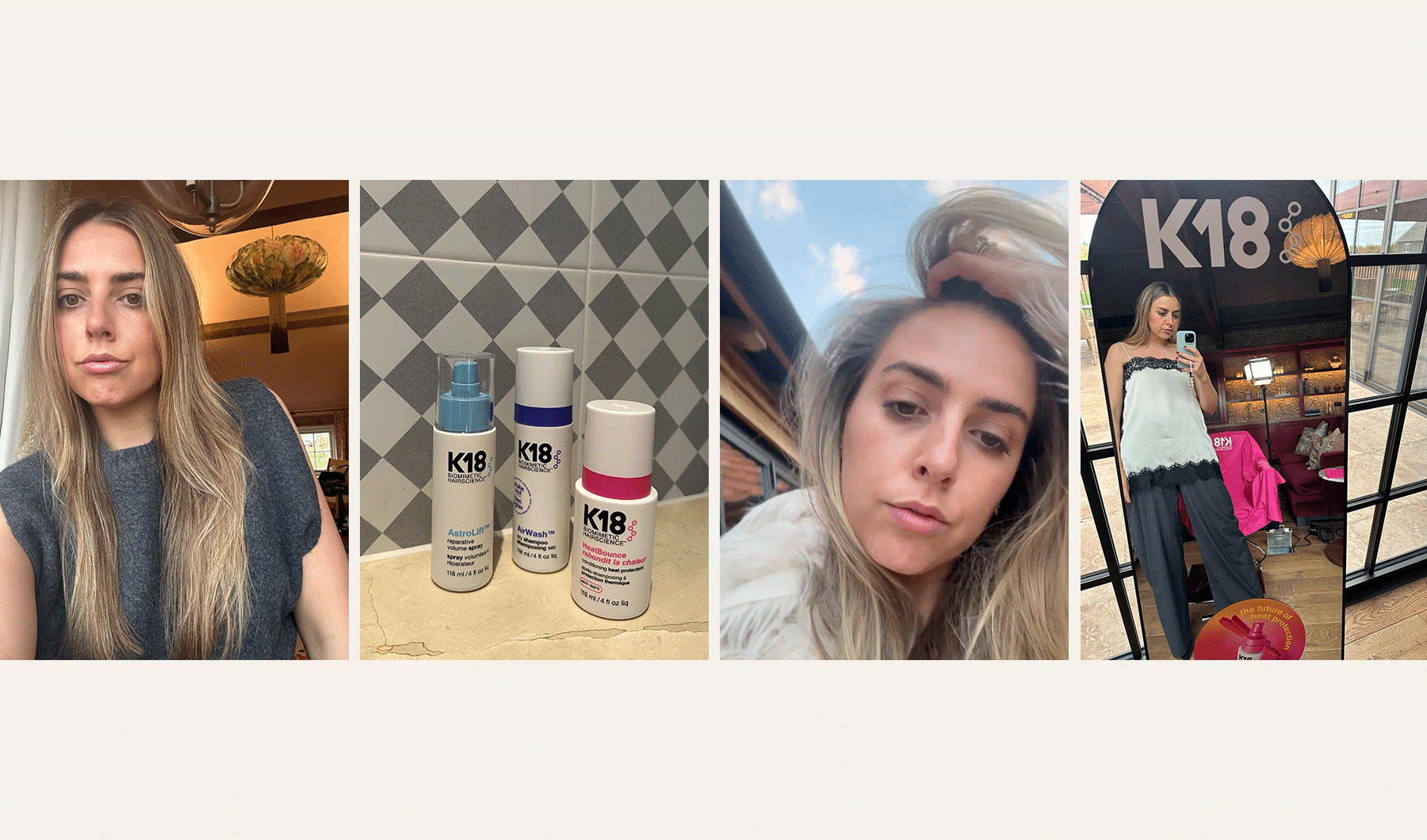 Collage of editor using K18 products